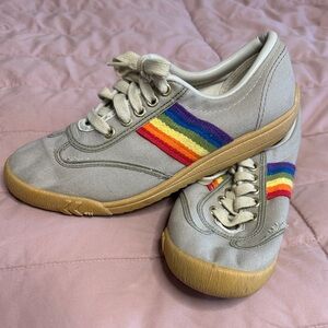 🇺🇸Vintage Count Down Sneakers with Rainbow Stripe 1970s